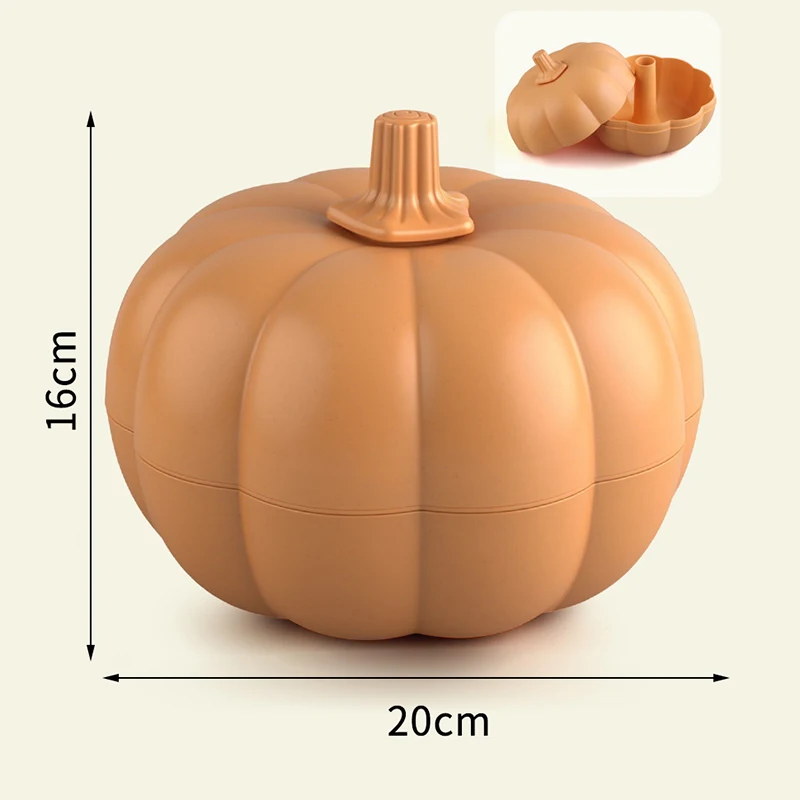 Layered Design, Moisture-proof And Dust-proof Simulated Pumpkin Fruit Plate, Double-layer Fruit Box, Fruit Basket,