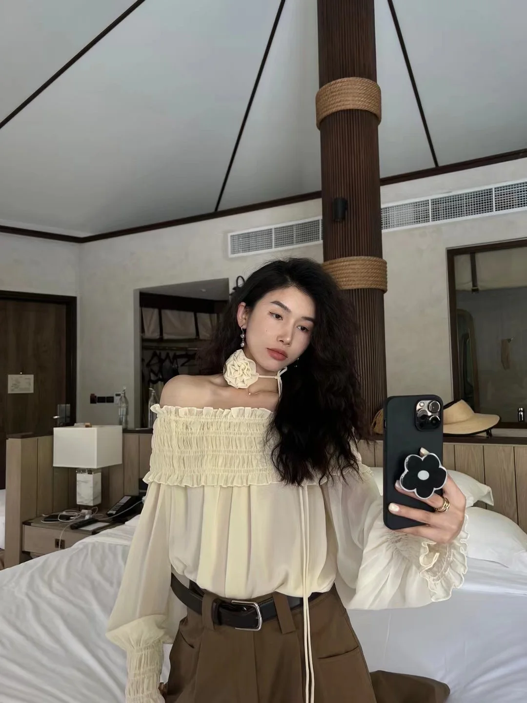 

Design Sensation Festival Aosphere One oulder Gauze Dr Pure Desire Sense of Dring Summer Commute Sle Loose Fit