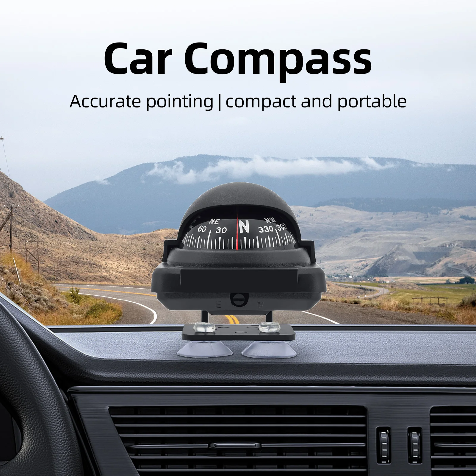 Neue Auto Dashboard Kompass Mini Ball Dash Dashboard Genaue Daten Auto Halterung Innen Zubehör Für Sea Marine Auto Boot Lkw