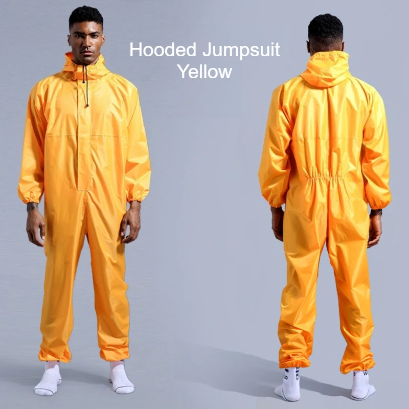 Imperméable imperméable à l'eau / Combinaison de pluie pour homme / Combinaison de pluie unisexe / Ensemble de pluie à capuche pour homme et femme