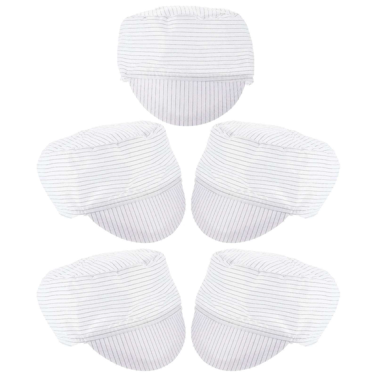 5 قطع من قبعة العمل المضادة للكهرباء الساكنة قابلة للتنفس وخفيفة الوزن وقابلة للغسل لورشة مصنع الأطعمة الإلكترونية وملابس السلامة في غرف الأبحاث #5