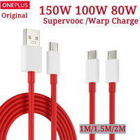 Original Oneplus Usb C Cable 100w 80w Super Vooc Charging Cord 65w Warp Charge Cabel One Plus 13 12 11 10 T Nord 5 4 3 Ace3 Pad