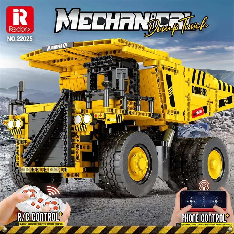 High-Tech Truck Excavator Model Assembly Toys Building Blocks MOC Engineering Set Rc Car APP Control Bricks For Boys Toys Gifts