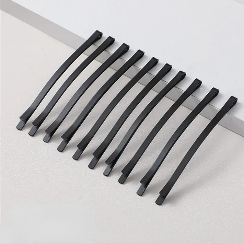 5/10pc Black 6.5/8.5CM Clip Hair Clip Hairpin Korean Simple Black Wire Hair Pins Invisible Hairpin Wide Big Hair Clips for Bride