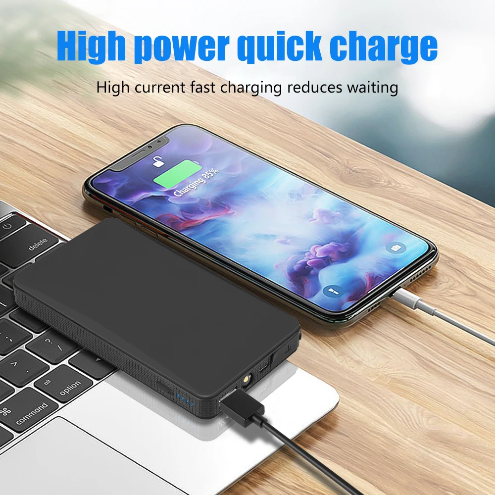 20000mAh Car Jump Starter Box Battery Charger Pack Booster Power Bank USB Port Portable Car Battery Booster Starting Device