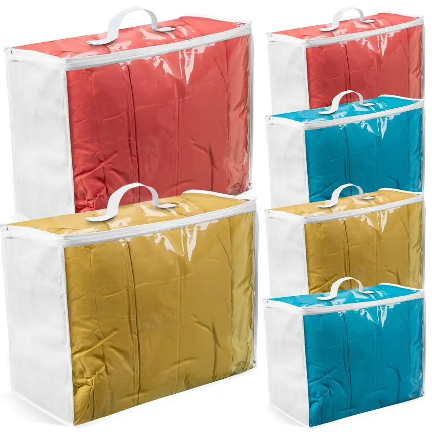 

Прозрачная пластиковая сумка для хранения с застежкой-молнией, складная сумка для переезда, для одеял, пледов, постельного белья, контейнеры для хранения, Breathab