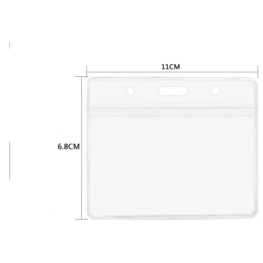 Porta carte d'identità per lavoratore con porta badge retrattile Cordino trasparente Custodia per carte Waterproo Porta badge Forniture per ufficio