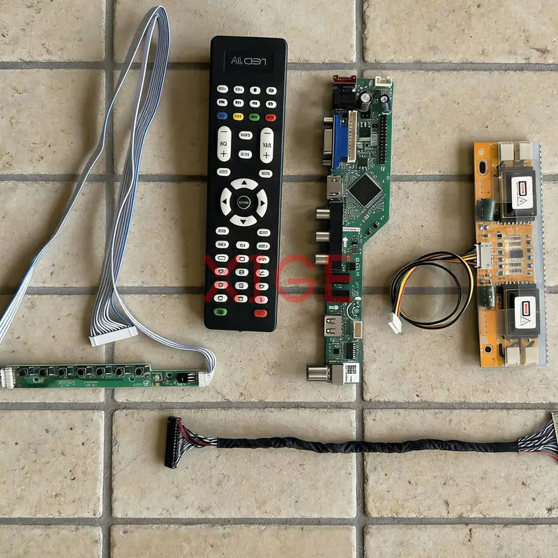 Screen Drive Controller Board Fit MT216WW01 LM201WE3 LM201WE4 M201EW02 1680x1050 4CCFL 1680*1050 USB+AV+VGA+HDMI 30 Pin LVDS Kit