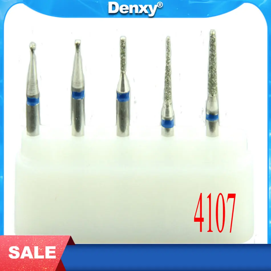 

10pcs/Lot #4107 Dental Diamond Burs New Dental Diamond Burs Set Abutment Polishing Kit Student Or Beginner's Diamond RA
