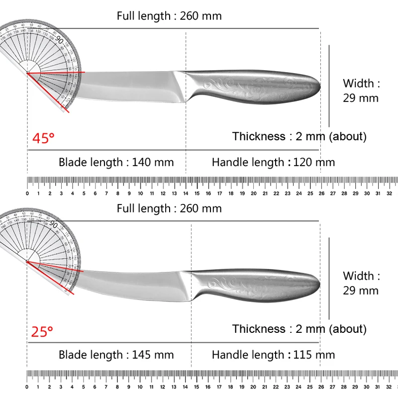 Professional Stainless Steel Kitchen Knife Multipurpose Fruit Knife Meat Cutting Boning Knife Household High Hardness Chef Knife