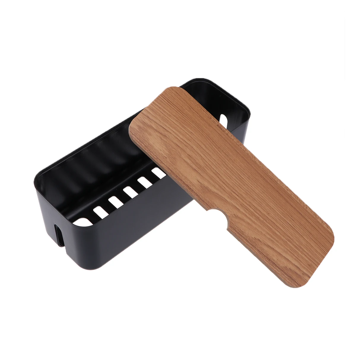 

1pc Power Strip Cord Organizer Box Cable Management Holder Scratch Resistant Wire Arranging Case Dustproof Ventilated Storage