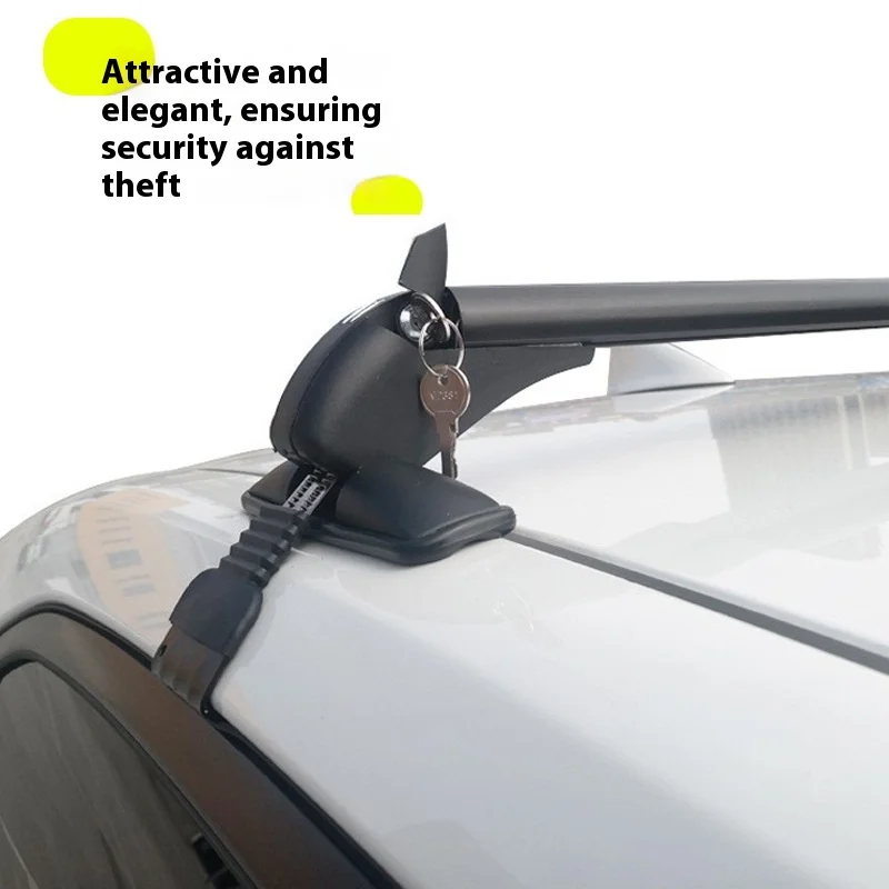 Universal Car Roof Rack Aluminum Alloy Non-Perforated Bracket Crossbar Expansion Platform Universal Fit for Car Luggage Storage