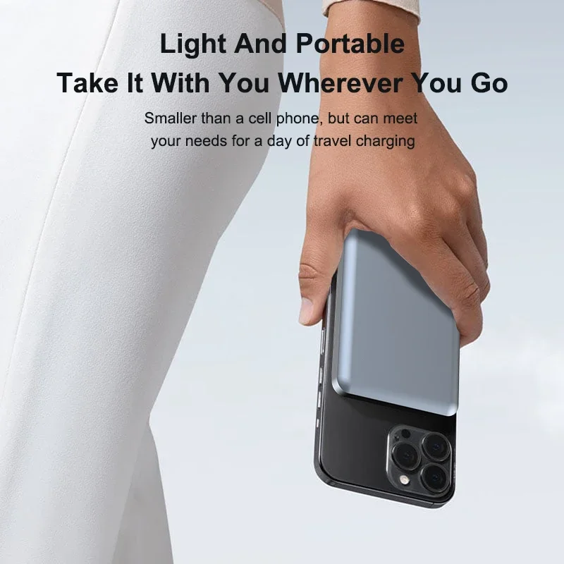 

3in 1 wireless charger Magnetic mobile power bank Suitable for wireless power banks for Apple phones watches headphones P5