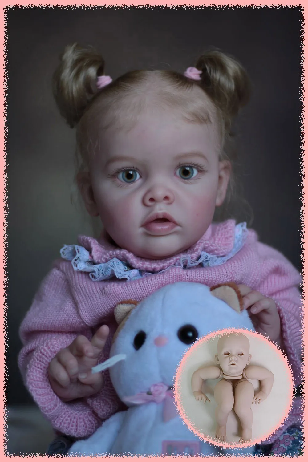 

Бенджамин, новый ограниченный выпуск, 22-дюймовый комплект куклы реборн, незавершенные высококачественные пустые детали куклы «сделай сам», с тканевым корпусом и глазами