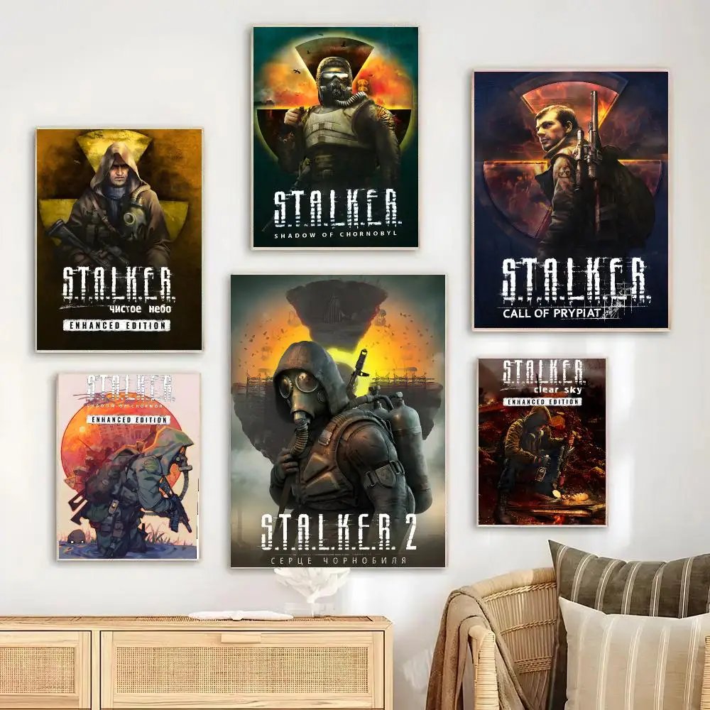 Video Game S-STALKER Painting Calligraphy High-Definition With Textured Finish Modern Style For Hallway Wall Art Decor