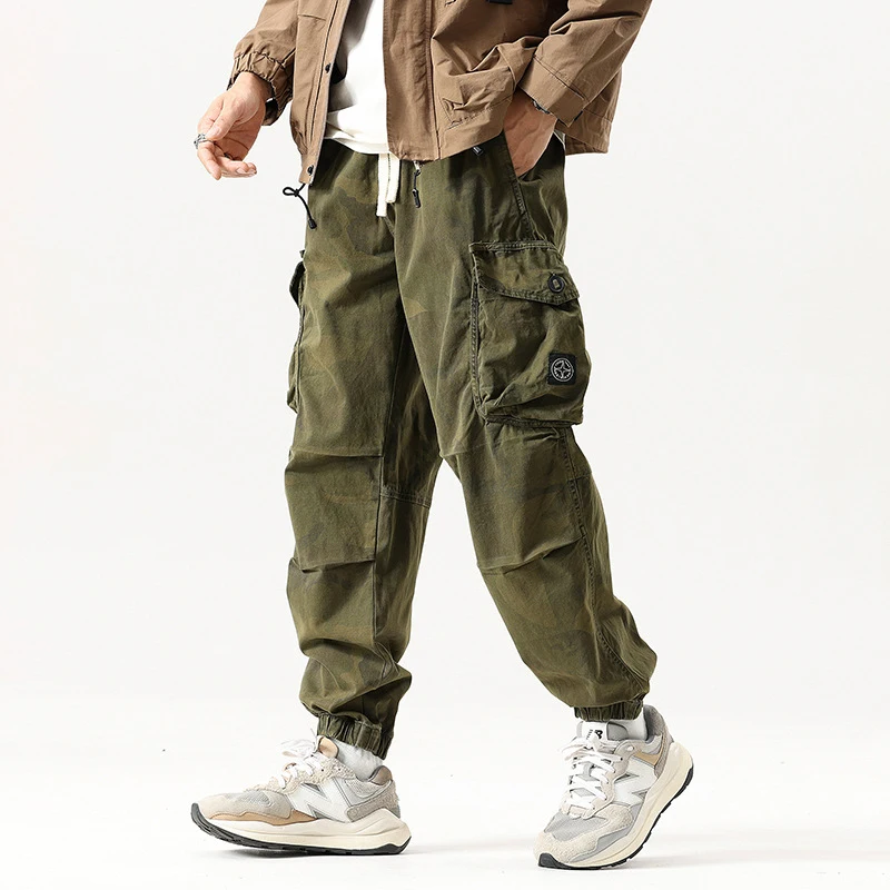 Camouflage work pants, long pants, casual pants, sporty outdoor versatile, casual and simple men's new functional style