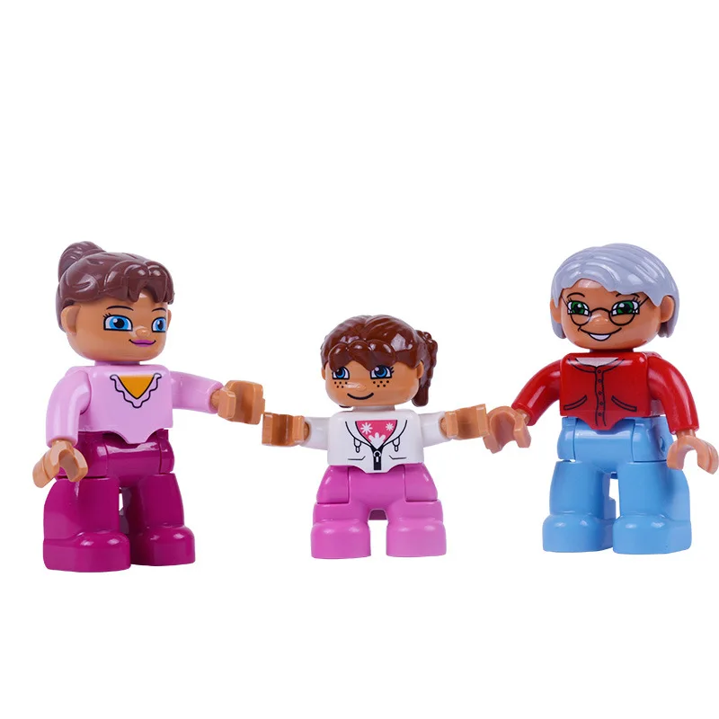 Gros blocs de construction ferme Pirate médecin personnage de Police accessoire brique jouet Compatible avec les grandes figurines de blocs cadeau pour enfants en famille