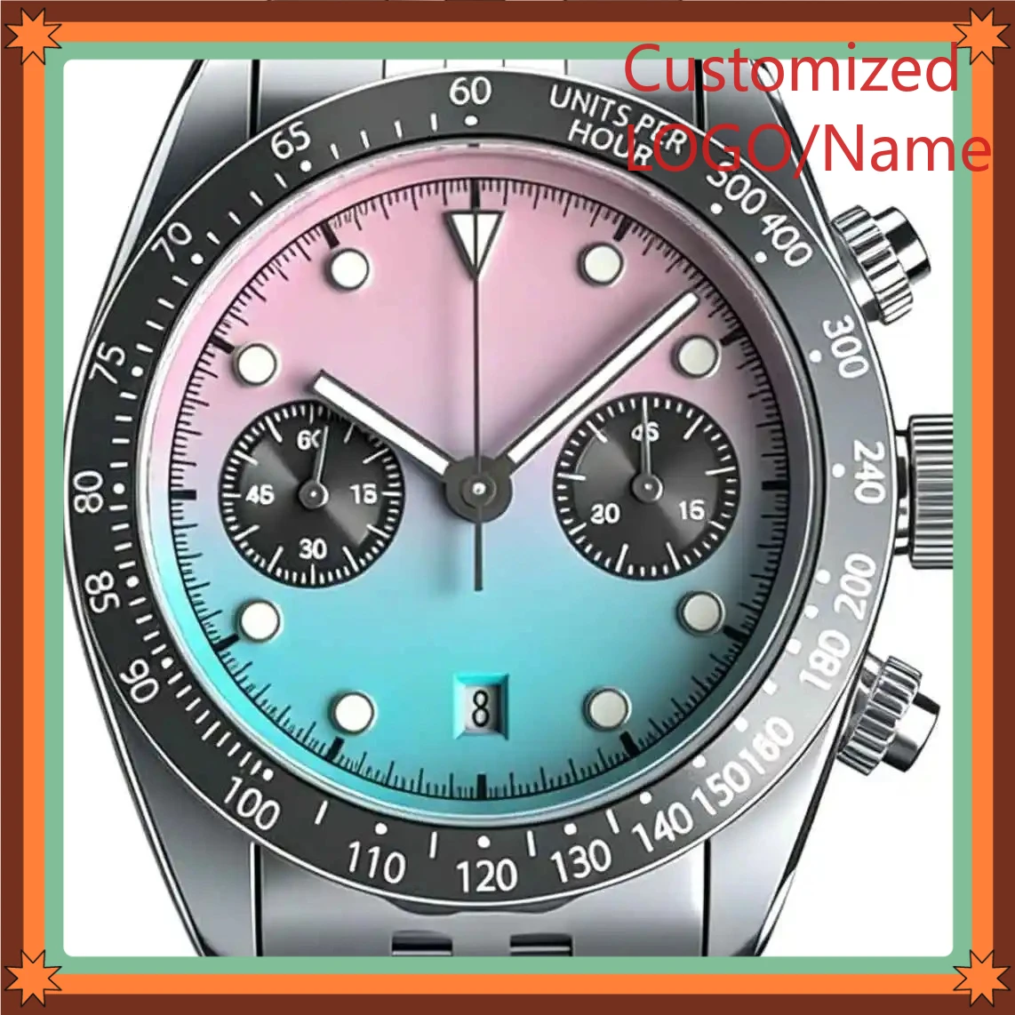 A989 Store 40mm Men's Automatic And Quartz Movement 904l Stainless Steel Customized Watches