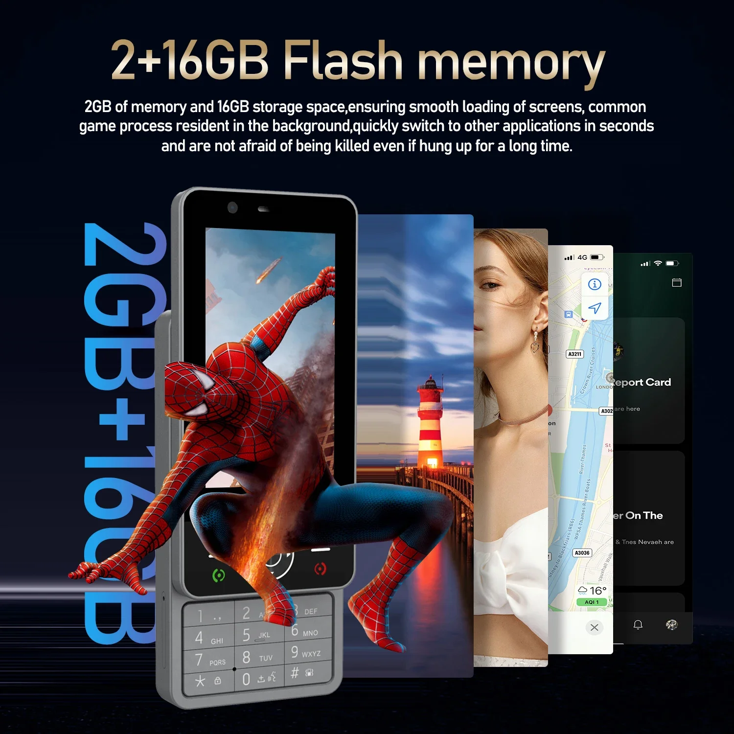 FUFFI S24 Pro Sliding Mini Phone 4.0 Inch HD Colorful Screen Phone Fun Feature Phone 4G Network Dual SIM Student Mobile Phone