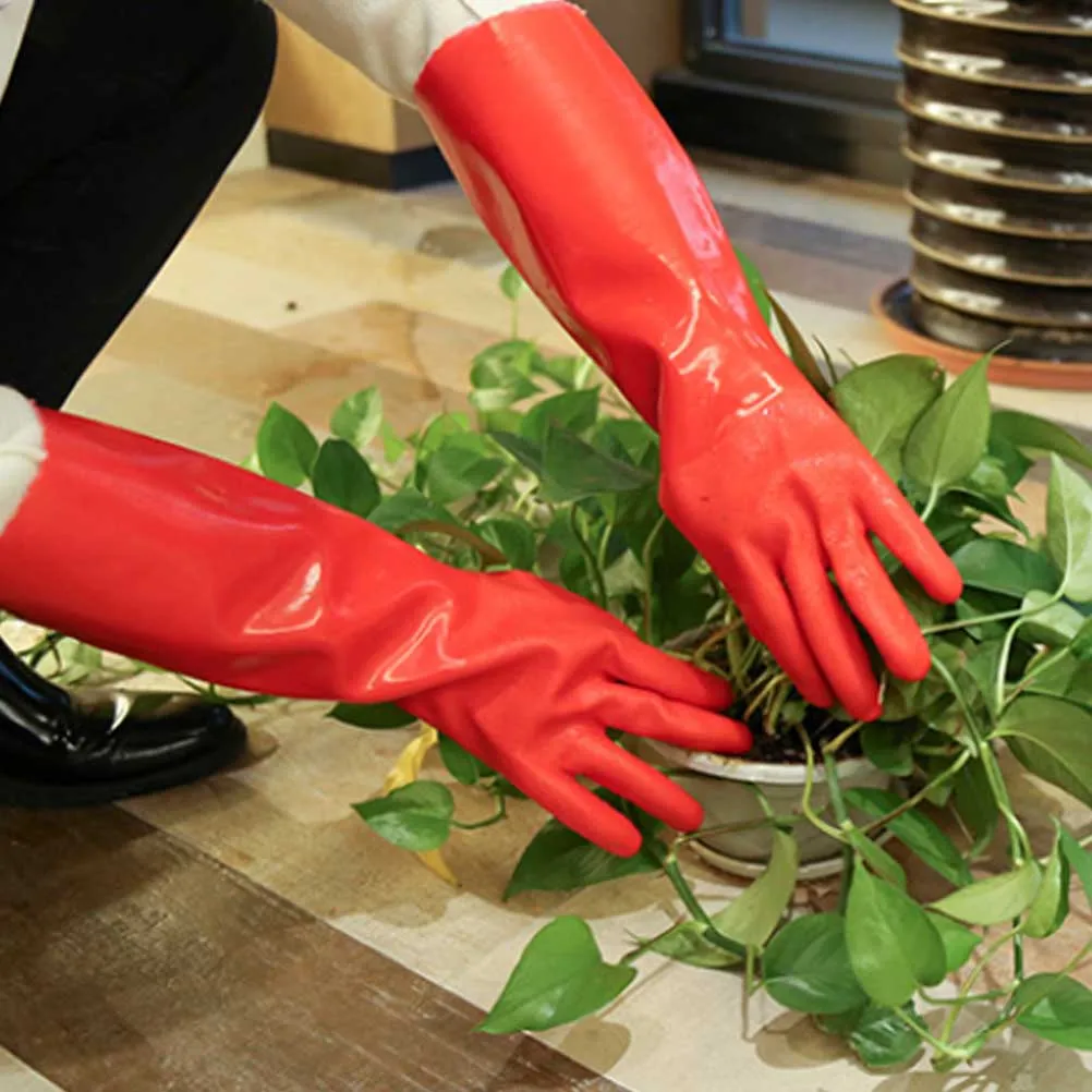 

Fleece-added Non-slip Gloves Dishwashing Housework Emulsion Kitchen Cleaning Thicken