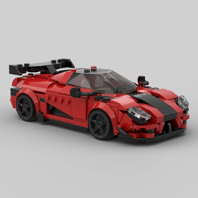 Speed Racing Car Model MOC Building Bricks RS Hybrid Supercar Modular Technology Gifts Holiday Assemble Children Toys Suit