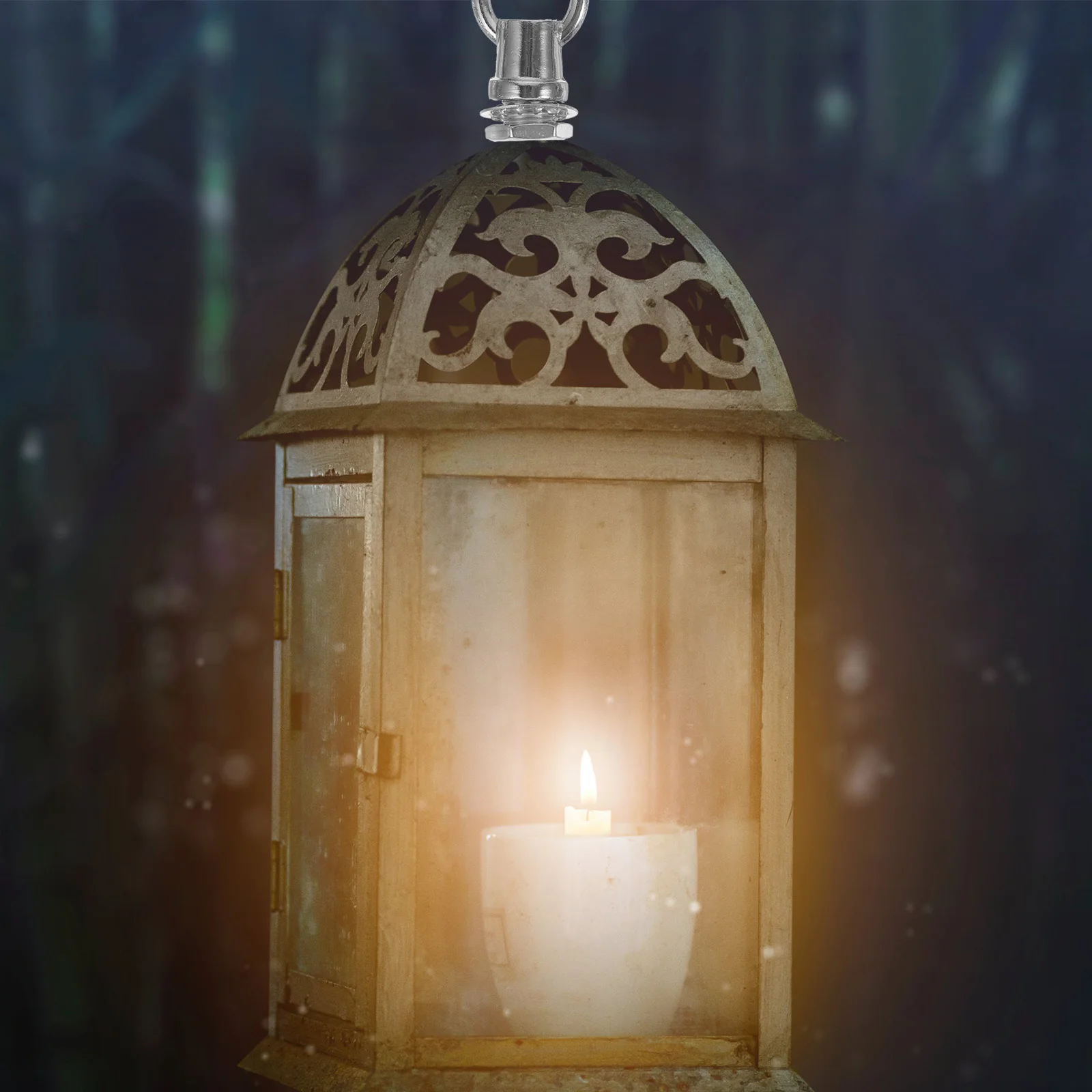 

6 Pcs M10 Threaded Bull Nose Hooks Heavy Duty Hanging Rings Eye Nut for Lamp Fixture Lighting Parts Screw Replacement