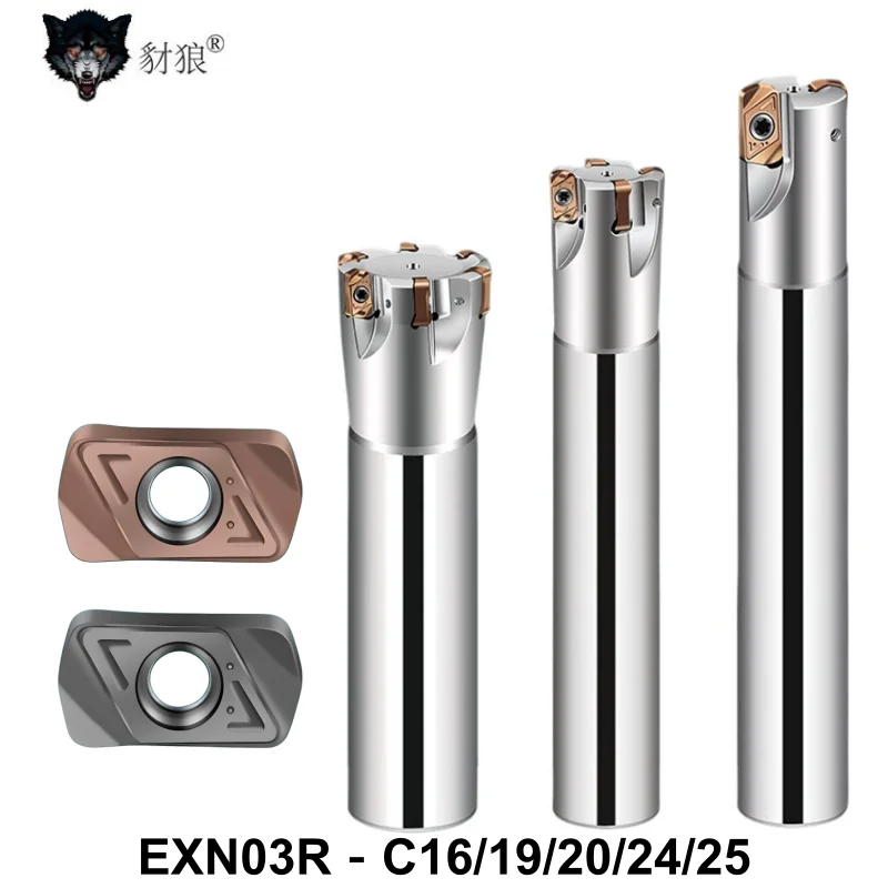 EXN tool holder bracket EXN03R C16 C19 C20 C24 C25 160L double-sided heavy-duty milling cutter rod, inserted LNMU LNMU0303ZER