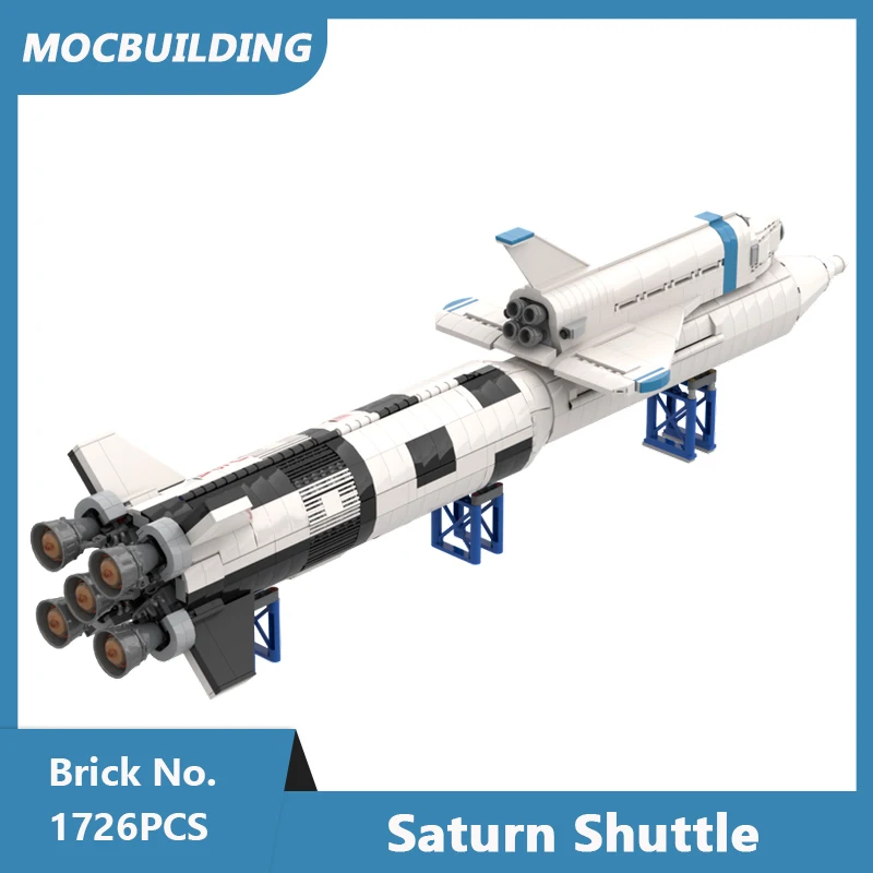 Moc Bausteine Saturn V Shuttle Modell DIY montiert Ziegel Raum Serie pädagogische kreative Anzeige Spielzeug Geschenke 1726pcs