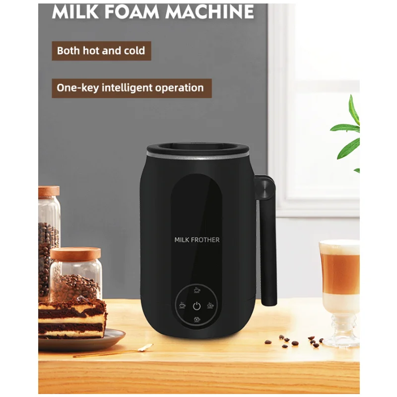 ماكينة صنع رغوة الحليب الكهربائية الأوتوماتيكية بسعة 250 مل، ماكينة صنع الرغوة الباردة، ماكينة صنع القهوة بالبخار الساخن #3