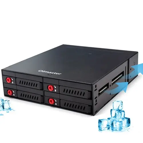 Imagen 2 del producto 6 bahías 4 bahías 2,5 pulgadas SATA SSD HDD intercambio en caliente estante móvil/carcasa de disco duro almacenamiento de datos para unidad 5,25 4 bahías