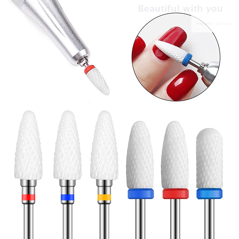 

Nail Drill Bits Electric Grinding Headed Ceramics Tungsten Steel Manicure Polishing Clean Tool Nail Specialized Tools Nail Salon