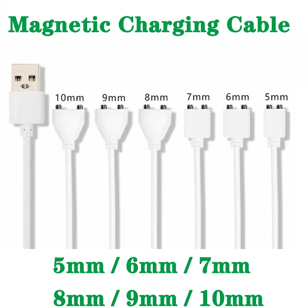 USB2.0 2pin center spacing 5/6/7/8/9/10mm Magnet Suctio Power charger for Beauty instrument Smart device Magnetic Charge Cable