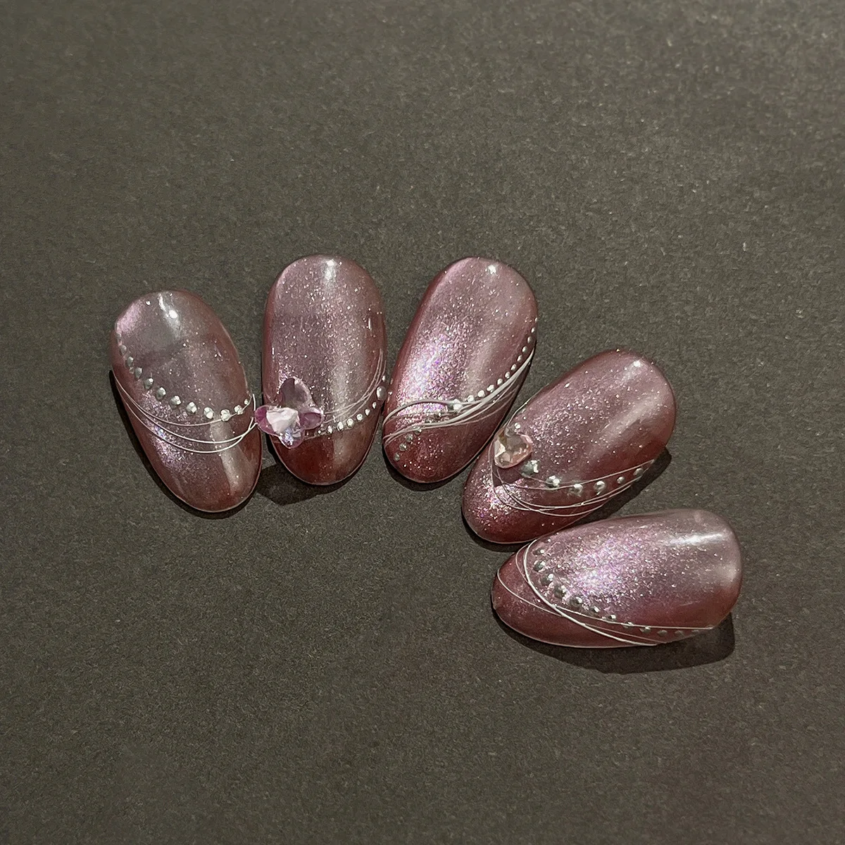 1 unidad de cadena de estampado en caliente, pegatinas 5D para decoración de uñas, pegatinas autoadhesivas para decoración de uñas, abalorio para uñas DIY