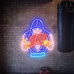 Boxing Neon Sign Boxing Gym Room Decor Custom Led Bar Sign Gaming Room Decor Boxing Wall Art Gift For Boyfriend