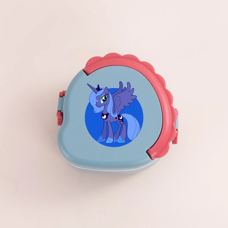 Nuovo My Little Ponys Creativo Dinosauro Scatola per il pranzo a doppio strato Ragazzo Ragazza Anime Bento Box portatile Borsa per il pranzo di grande capacità