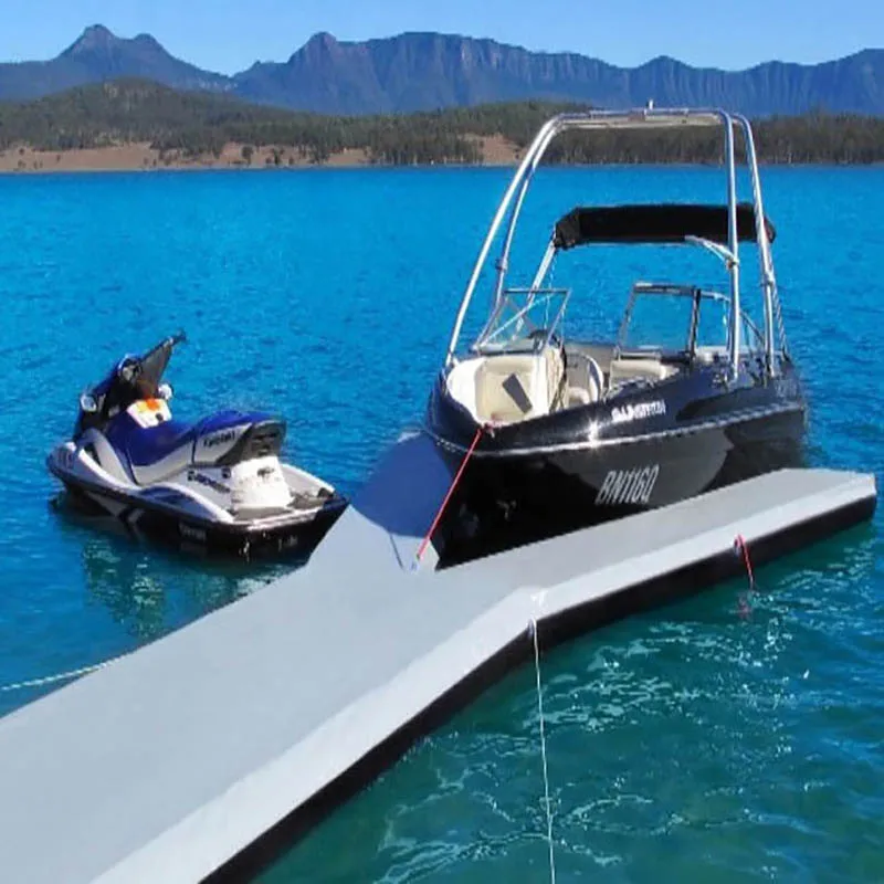 Inflatable Y pontoon เรือยอชท์ลอยน้ําแพลตฟอร์ม Dock Sation