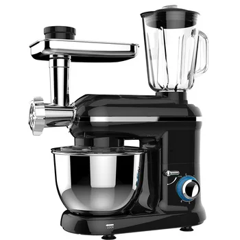 Low Noise Kitchen Appliances 5L 4 in 1 Stand Food Mixer With Juicer Blender, Meat Grinder and Powder