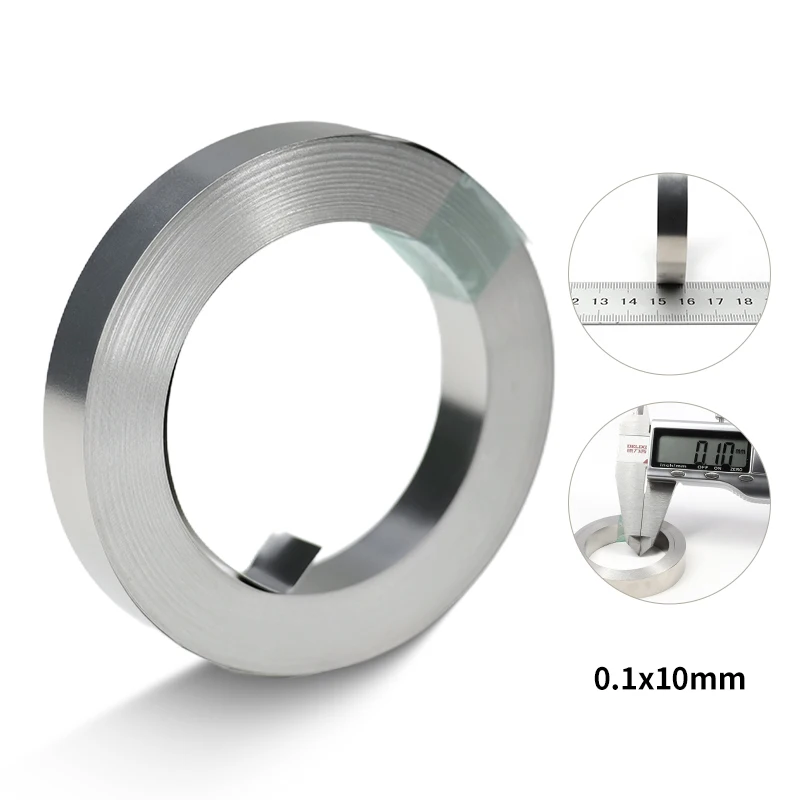 1 Rolle 10 m 18650 Batterie vernickelter Streifen Li-Ion-Stecker 0,1 mm 0,12 mm 0,15 mm 0,2 mm Punktschweißgerät Stahlgürtel-Batterieanschlüsse