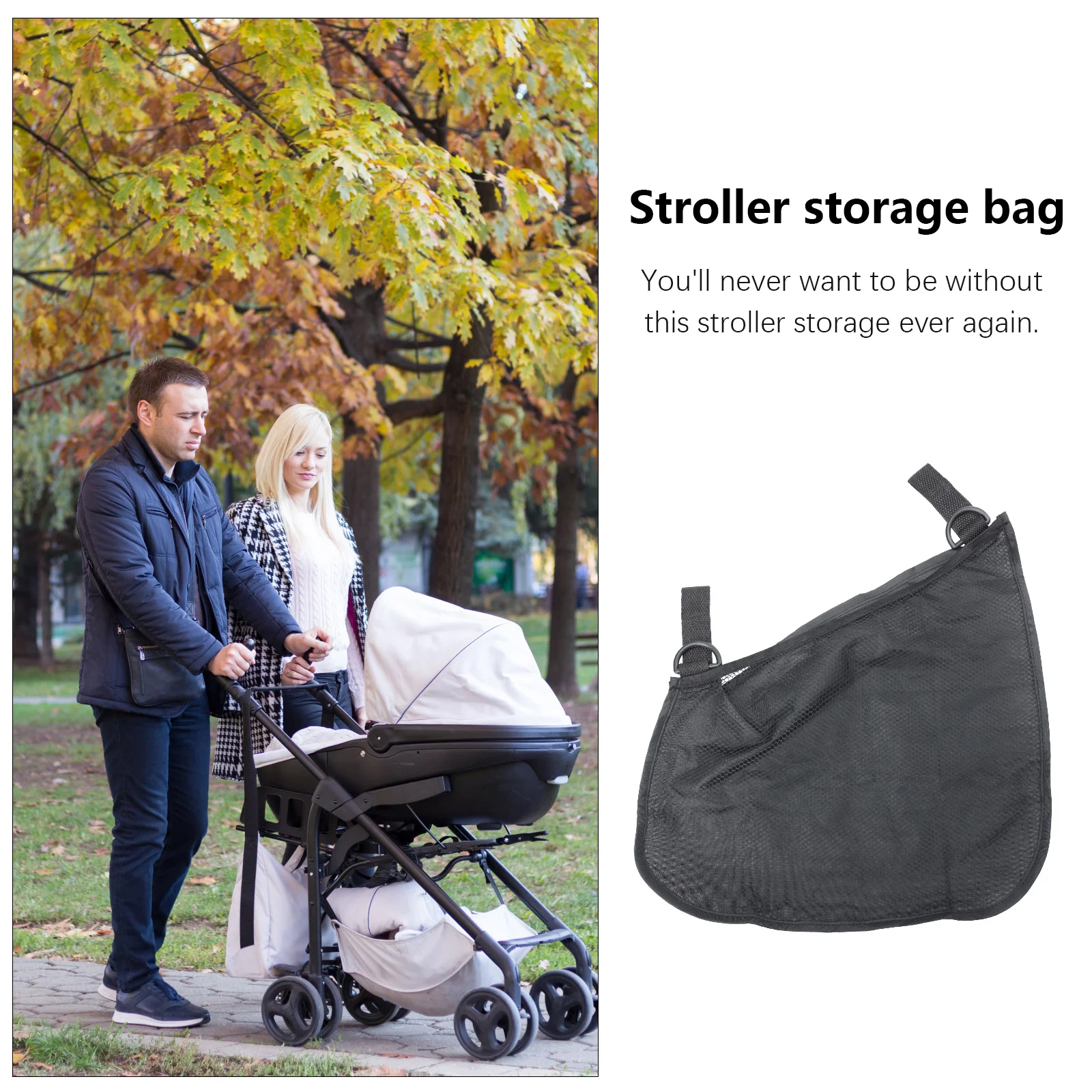 

Подвесная сетчатая сумка для хранения детской коляски, органайзер, легкая сумка для подгузников, сумка для хранения детских принадлежностей на открытом воздухе