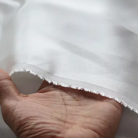 8 best sales सफेद रेशमी कपड़ा - №7