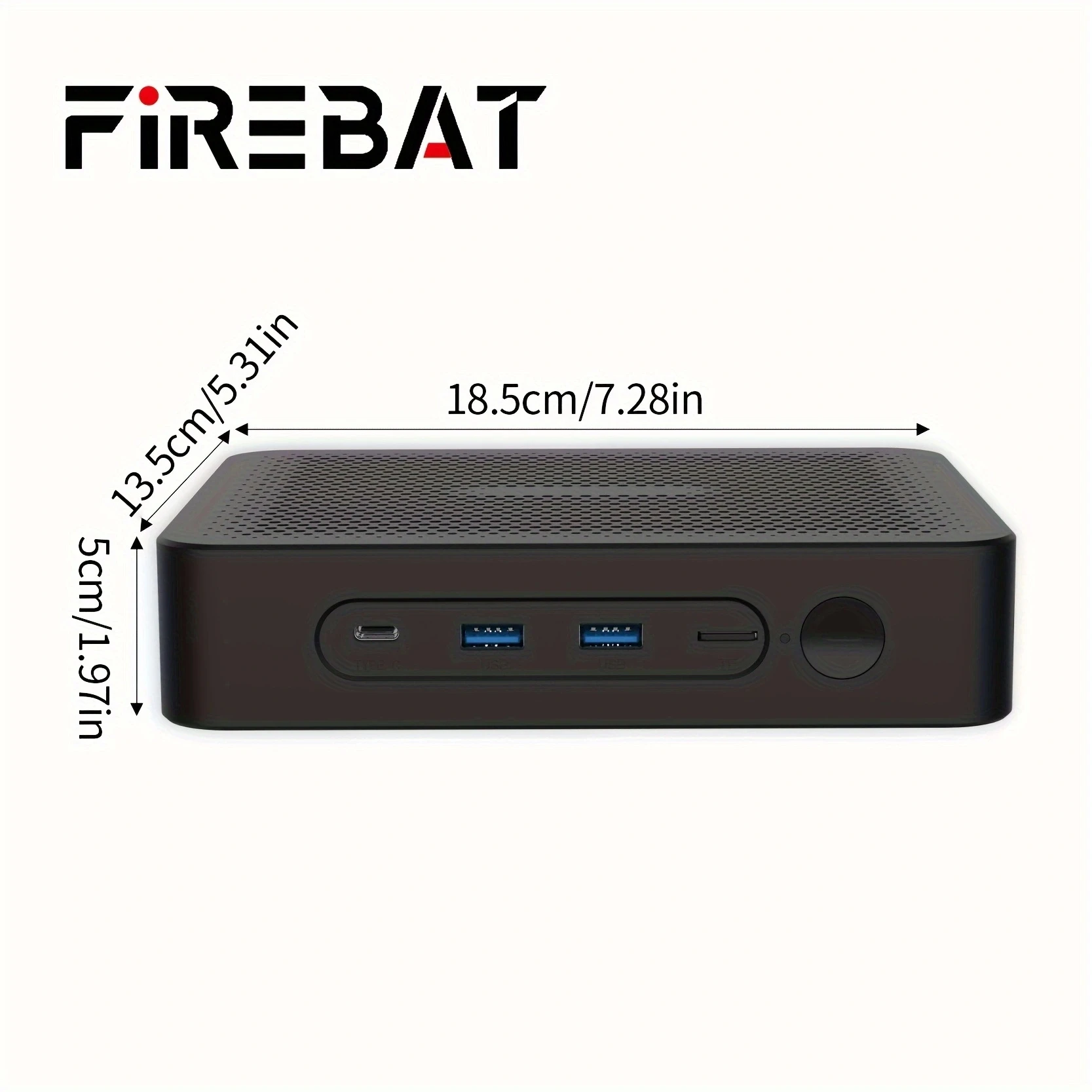 FIREBAT-Mini PC Gamer Computador Desktop, JK06, Intel N5100, 8GB de RAM, 256GB SSD, WiFi 5, BT4.2