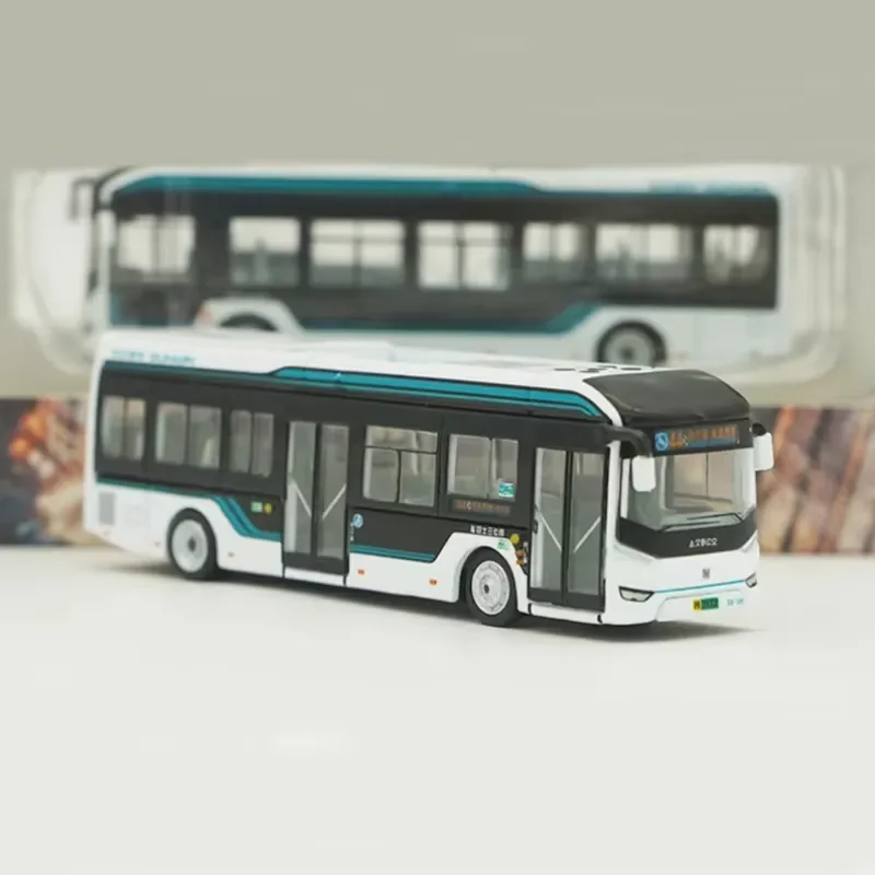 for Shenwo 9 Series Bus 1/120 Diecast Alloy Model Static Simulation Vehicle Collectible Display Piece Premium Gift Toy