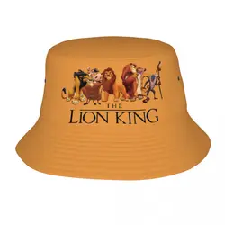 Streetwear The Lion King Characters Simba Bucket Hat Women Men Foldable Outdoor Fisherman Cap Travel Headwear Boonie Hat