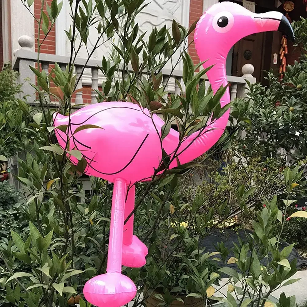 Nadmuchiwane zabawki Flamingo dla dzieci nadmuchiwany basen pływająca zabawka ogród impreza przy basenie Decor hawajskie wydarzenie zaopatrzenie firm