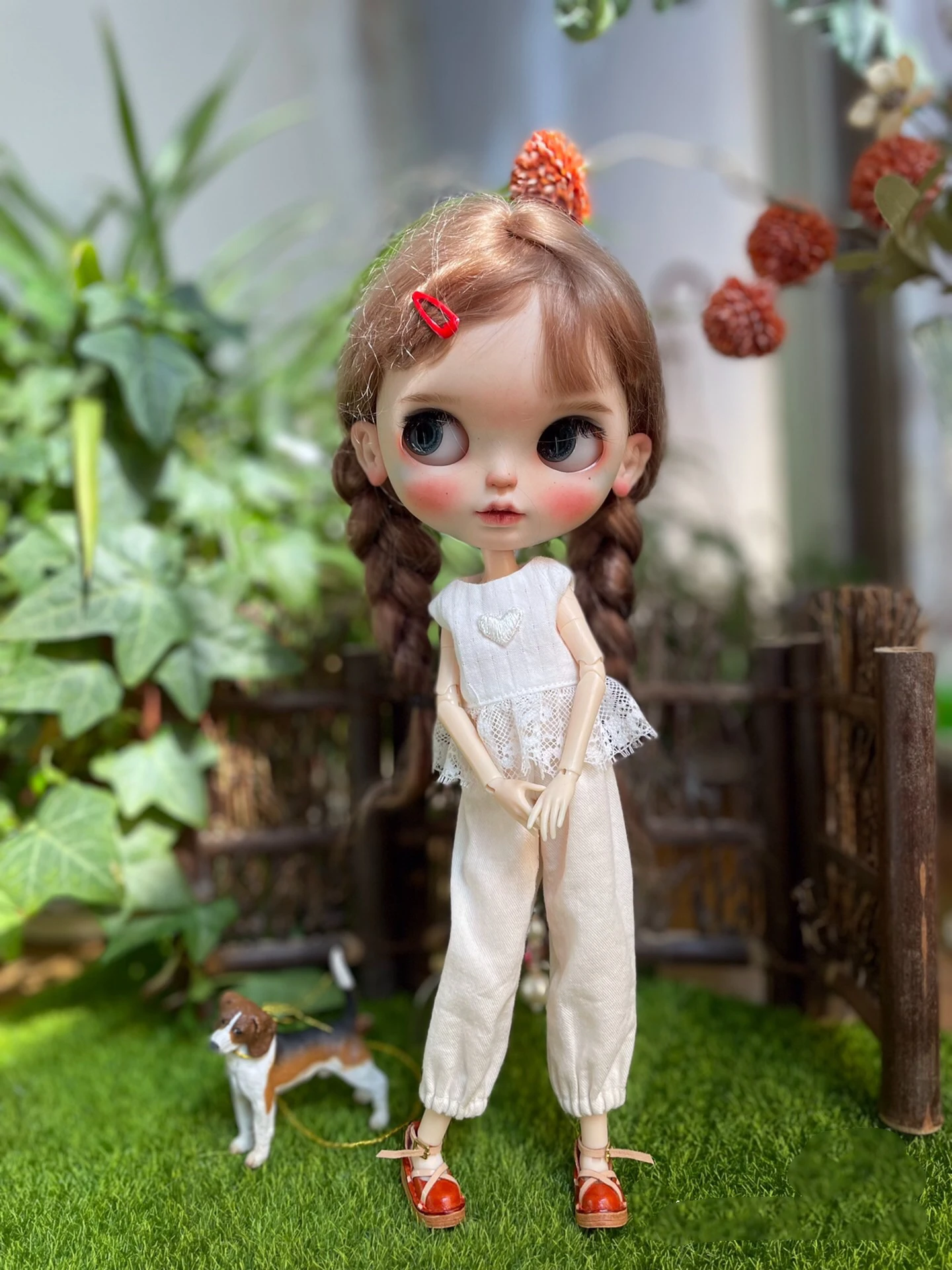 Blythe clothes Lace shirt and trousers set dress skirt 1/6 30cm BJD anime girl (Fit for Pullip,Ob24, Licca)