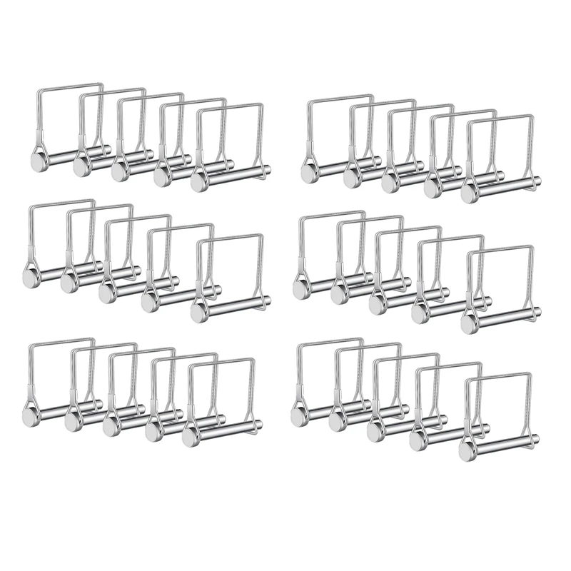 

Trailer Lock Pins 1/4 Pin Hitch Pin Wire Lock Pin Safety Coupler Pin 1/4 X 2-3/4Inch