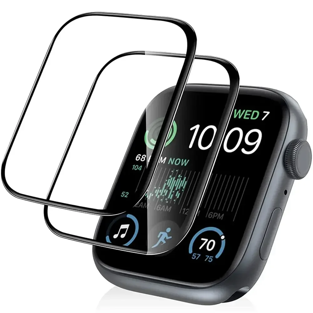 Full Curved Screen Protector For Apple Watch Ultra 2 49MM Not Glass Protective For Iwatch Series 9 8 7 6 5 4 SE2 40MM 41MM 45MM