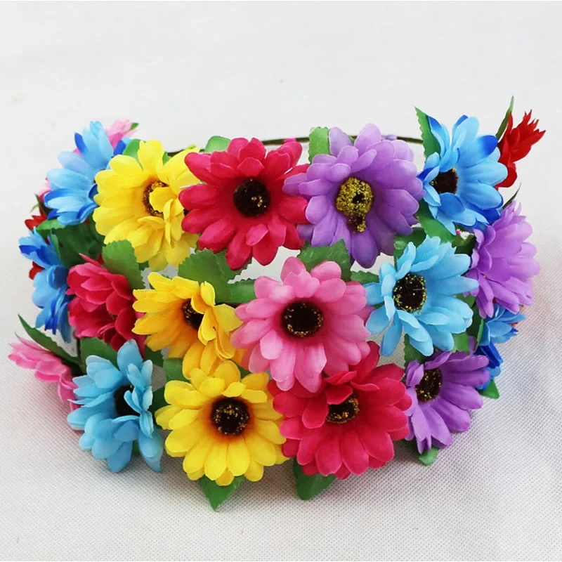 

Home Flash LED Light Up Glow Flower Rose Headband Wreath Princess Party Hair Accessories Glow Party Supplies