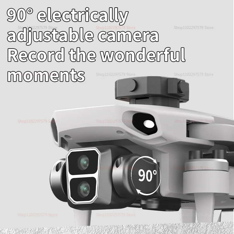 Drone L106 8K HD Kamera Ganda 5G FPV Motor Brushless Penghindar Hambatan Kontrol Jarak Jauh Dengan Layar Untuk Fotografi Udara Hadiah