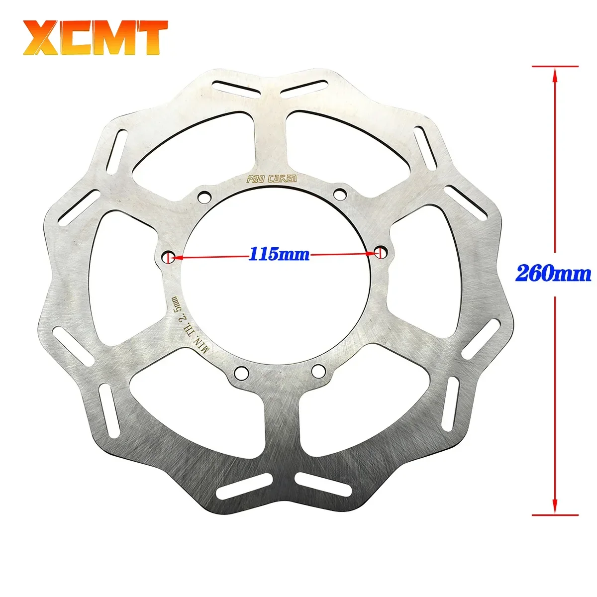 Motorcycle For Honda 260MM Front Floating Brake Disc Rotor Bracket CR125R 250R E CRF250R 250X CRF450R CRF450RX CRF450X 2004-2023